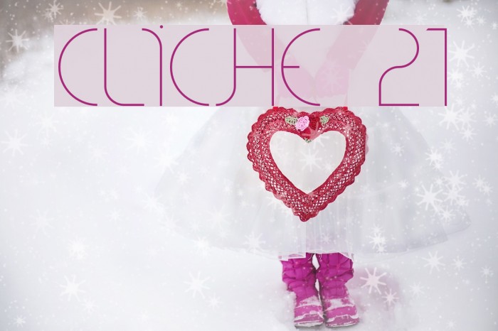 CLiCHE 21 Font examples