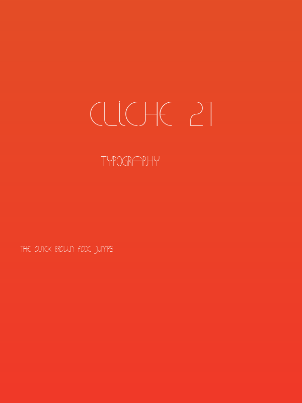 CLiCHE 21 Poster