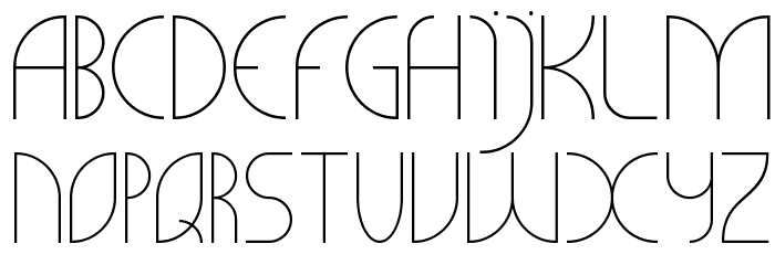 CLiCHE 21 Font LOWERCASE