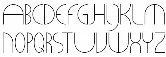 CLiCHE 21 Schriftart Groß
