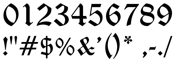 CLoisterOpti-Black Font OTHER CHARS