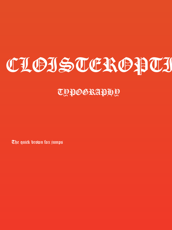 CLoisterOpti-Black Poster