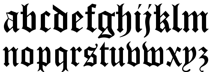 CLoisterOpti-Black Font LOWERCASE