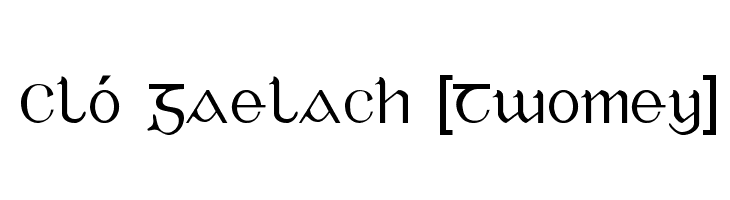 Cló Gaelach [Twomey]  les polices de caractères gratuit tlcharger