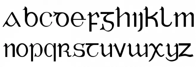 Cló Gaelach [Twomey] フォント 大文字
