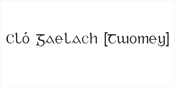 Cló Gaelach [Twomey] Logo