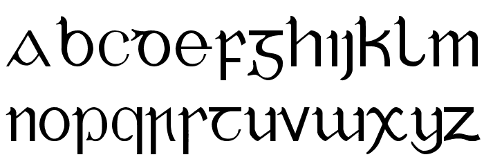 Cló Gaelach [Twomey] Шрифта строчной