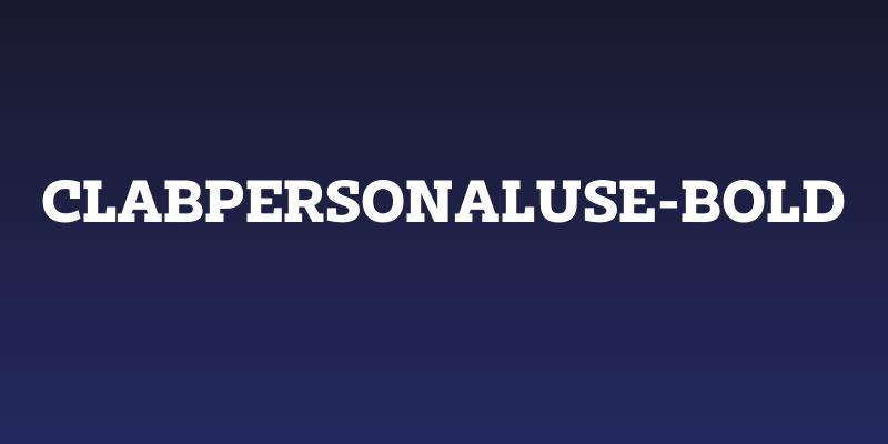 ClabPersonalUse-Bold Social Header