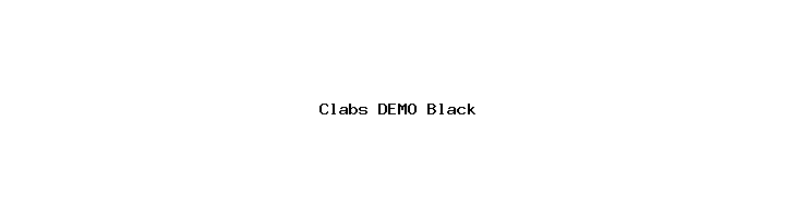 Clabs DEMO Black  تنزيل الخطوط
