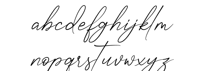 Clafita Miller Font LOWERCASE