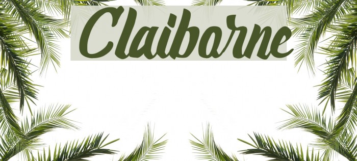 Claiborne Font examples