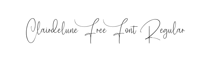 Clairdelune Free Font Regular  Free Fonts Download