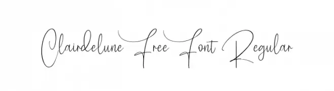 Clairdelune Free Font Regular  les polices de caractères gratuit tlcharger