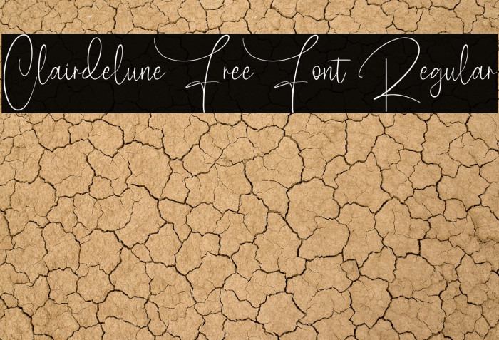 Clairdelune Free Font Regular Example 1