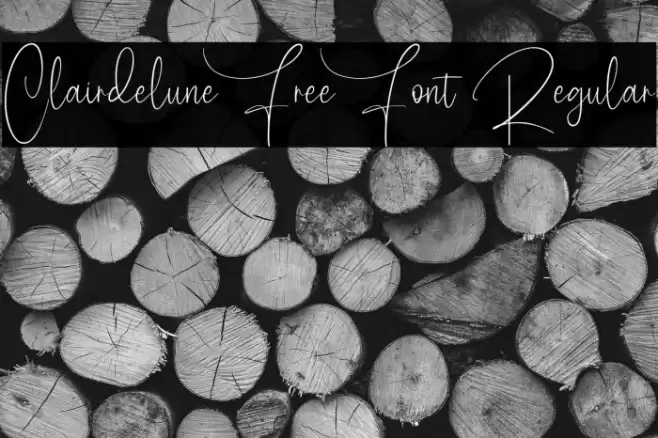 Clairdelune Free Font Regular Font examples