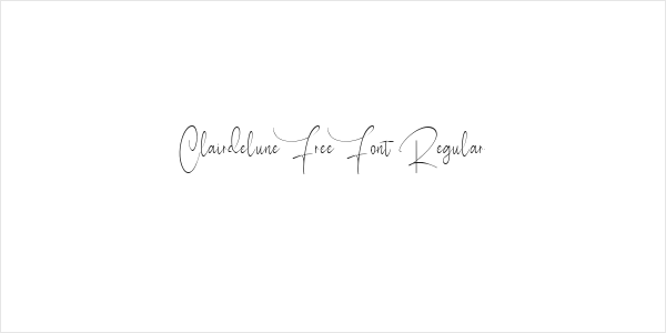 Clairdelune Free Font Regular Logo