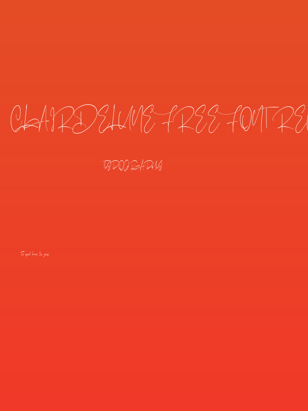 Clairdelune Free Font Regular Poster