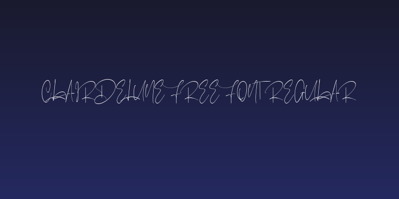 Clairdelune Free Font Regular Social Header