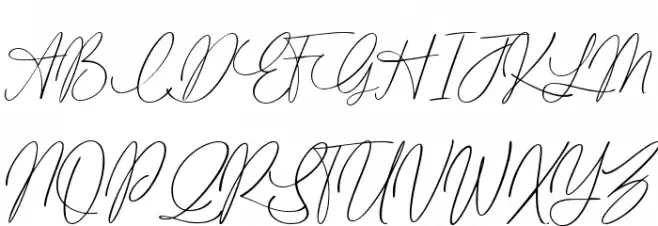 Claire Amoreth Font UPPERCASE