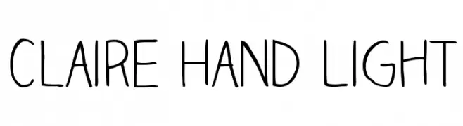 Claire Hand Light  baixar fontes gratis