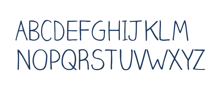 Claire Hand Light Uppercase