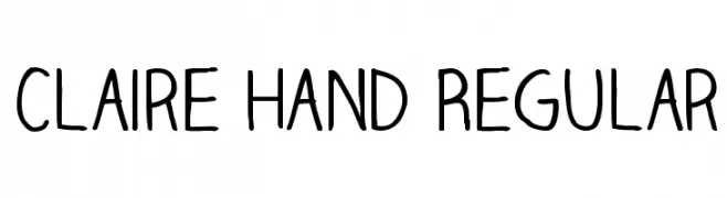 Claire Hand Regular  les polices de caractères gratuit tlcharger