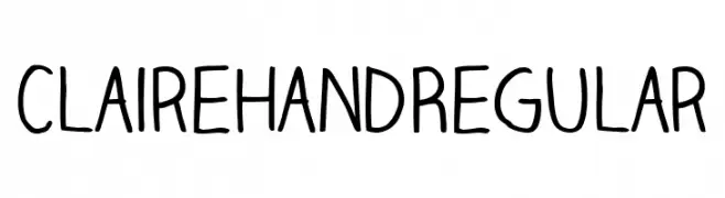 Claire Hand Regular  Frei Schriftart Herunterladen