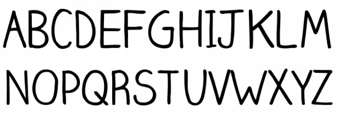 Claire Hand Regular Шрифта ВЕРХНИЙ