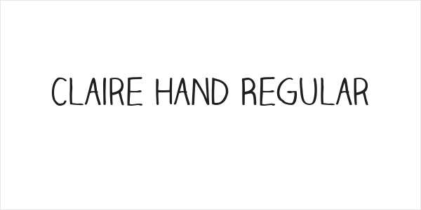 Claire Hand Regular Logo