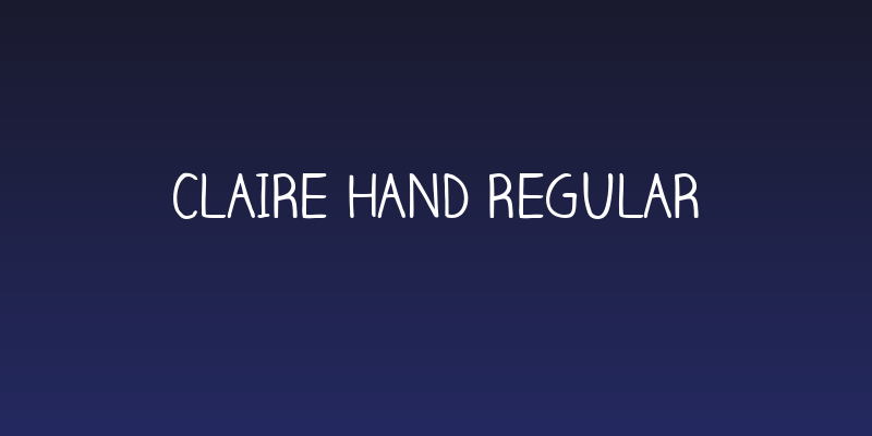 Claire Hand Regular Social Header
