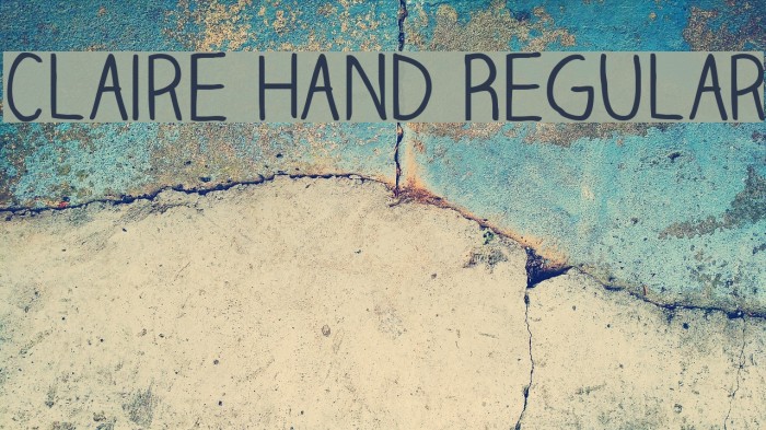 Claire Hand Regular Example 3