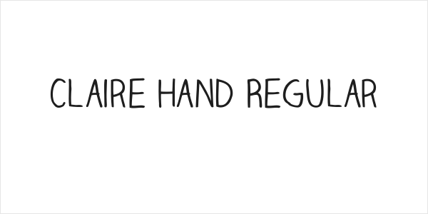 Claire Hand Regular Logo