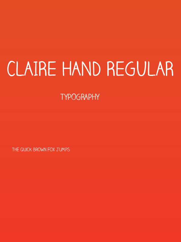 Claire Hand Regular Poster