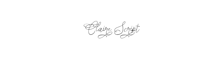 Claire Script  नि: शुल्क फ़ॉन्ट्स डाउनलोड