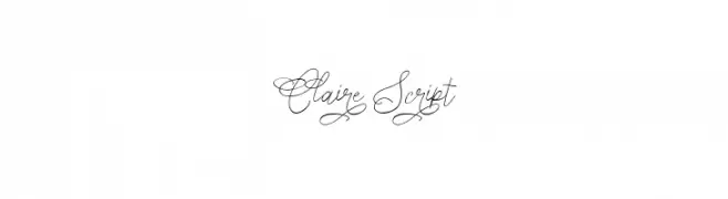 Claire Script  Frei Schriftart Herunterladen