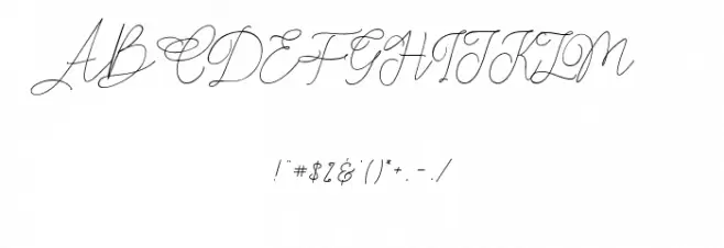 Claire Script Font OTHER CHARS