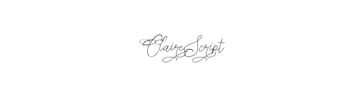 Claire Script  नि: शुल्क फ़ॉन्ट्स डाउनलोड
