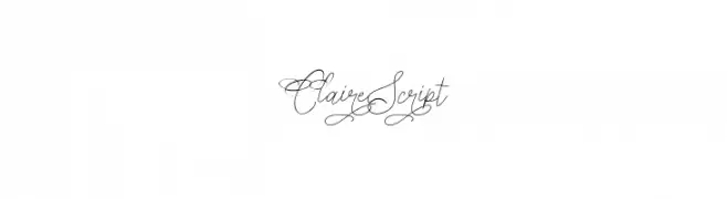 Claire Script  Frei Schriftart Herunterladen