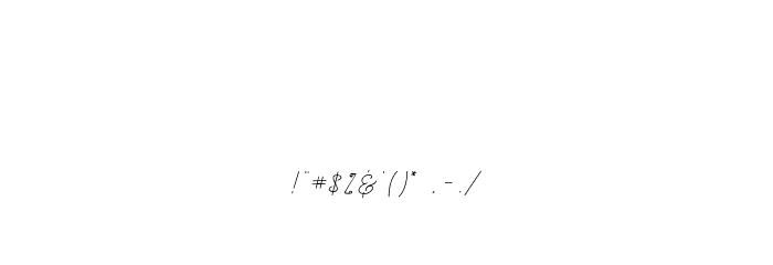 Claire Script Font OTHER CHARS