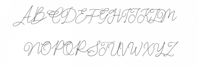 Claire Script Polices MAJUSCULES