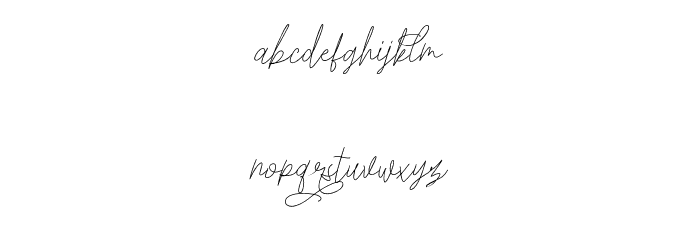 Claire Script Font LOWERCASE