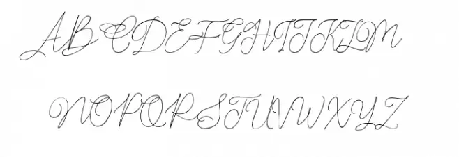 Claire Script Schriftart Groß
