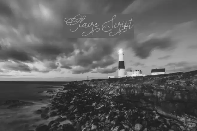 Claire Script Font examples