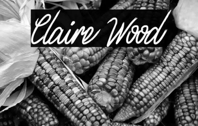 Claire Wood फ़ॉन्ट examples