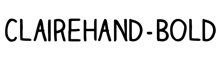 ClaireHand-Bold  フリーフォントのダウンロード