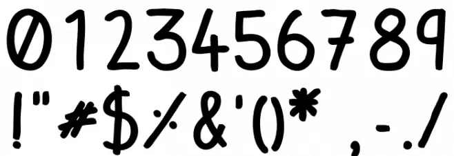 ClaireHand-Bold Font OTHER CHARS