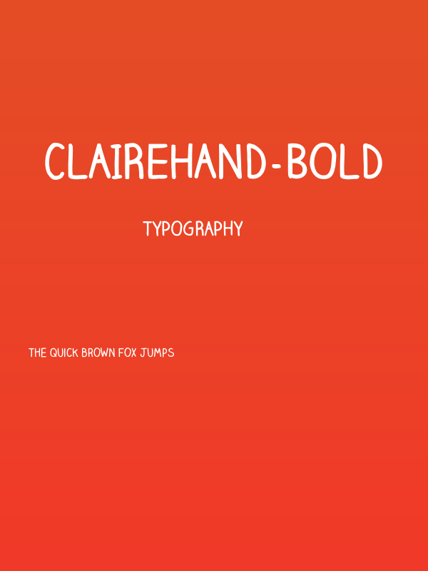 ClaireHand-Bold Poster