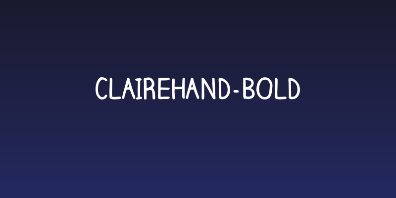 ClaireHand-Bold Social Header