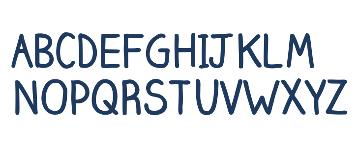 ClaireHand-Bold Uppercase