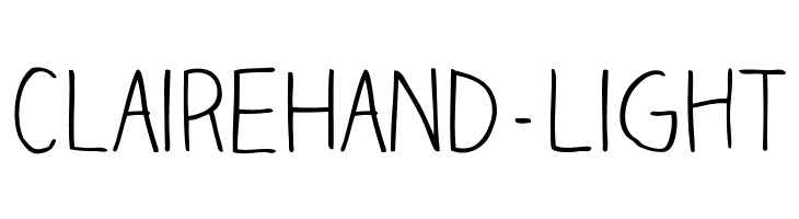 ClaireHand-Light  font caratteri gratis